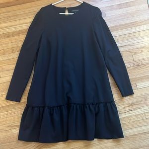 Banana republic black long sleeve dress